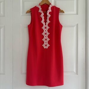 ★ Vince Camuto | Coral Embellished Sheath Dress, US 8 ★
